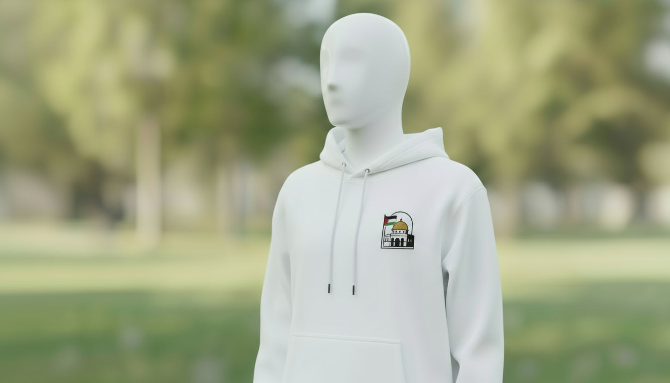 Unisex Hoodie Embroidery Palestine Al Aqsa Hoodie