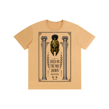 Died on the Way Down (Squatting) Oversized T-Shirt