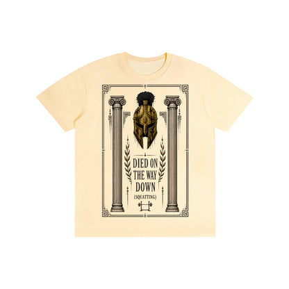Died on the Way Down (Squatting) Oversized T-Shirt