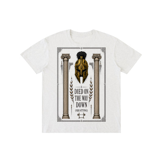 Died on the Way Down (Squatting) Oversized T-Shirt