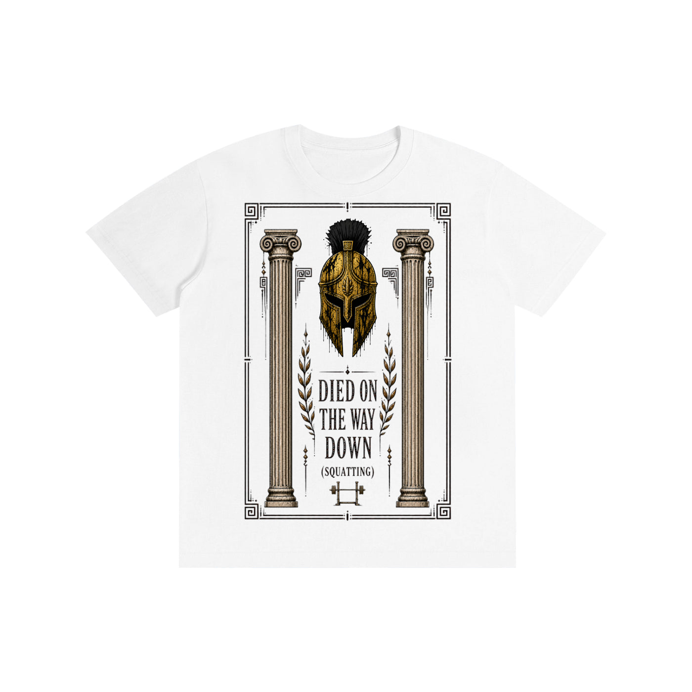 Died on the Way Down (Squatting) Oversized T-Shirt