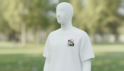 Short-Sleeve Unisex T-Shirt Palestine Aqsa Ebroidery T-Shirt